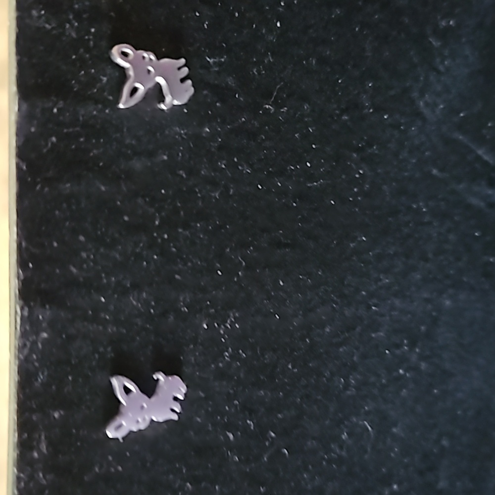 NWOT stainless steel hypoallergenic chihuahua earrings
